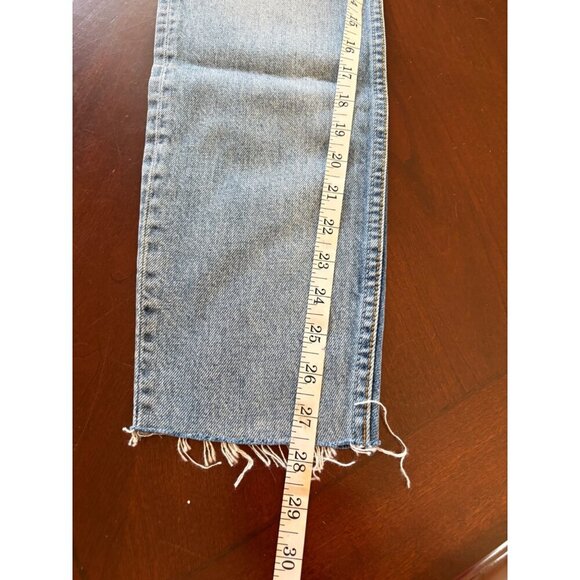 Boyish NWT Billy High Rise Skinny Distressed Jeans Button Fly Raw Hem Size 26 - Picture 11 of 13